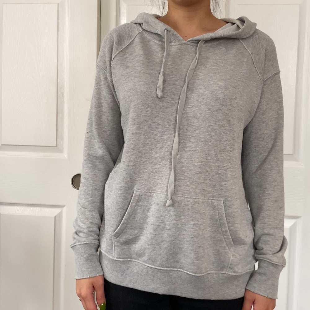 American eagle basic grey hoodie small